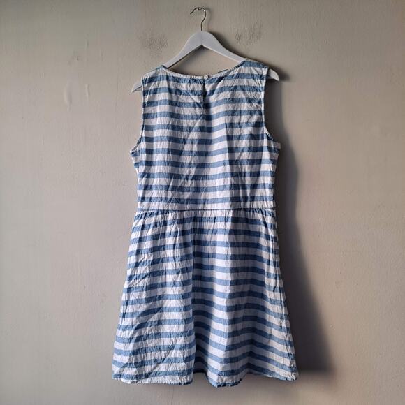 Beach Lunch Lounge Blue & White Striped Sleeveless Dress - Size XL (NWT) - Picture 8 of 15